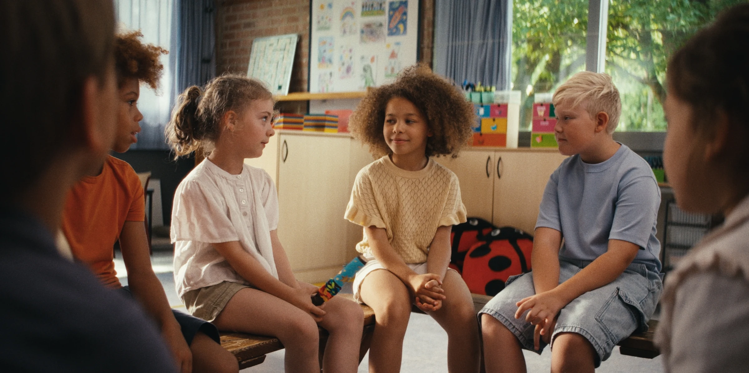 Children in a classroom circle