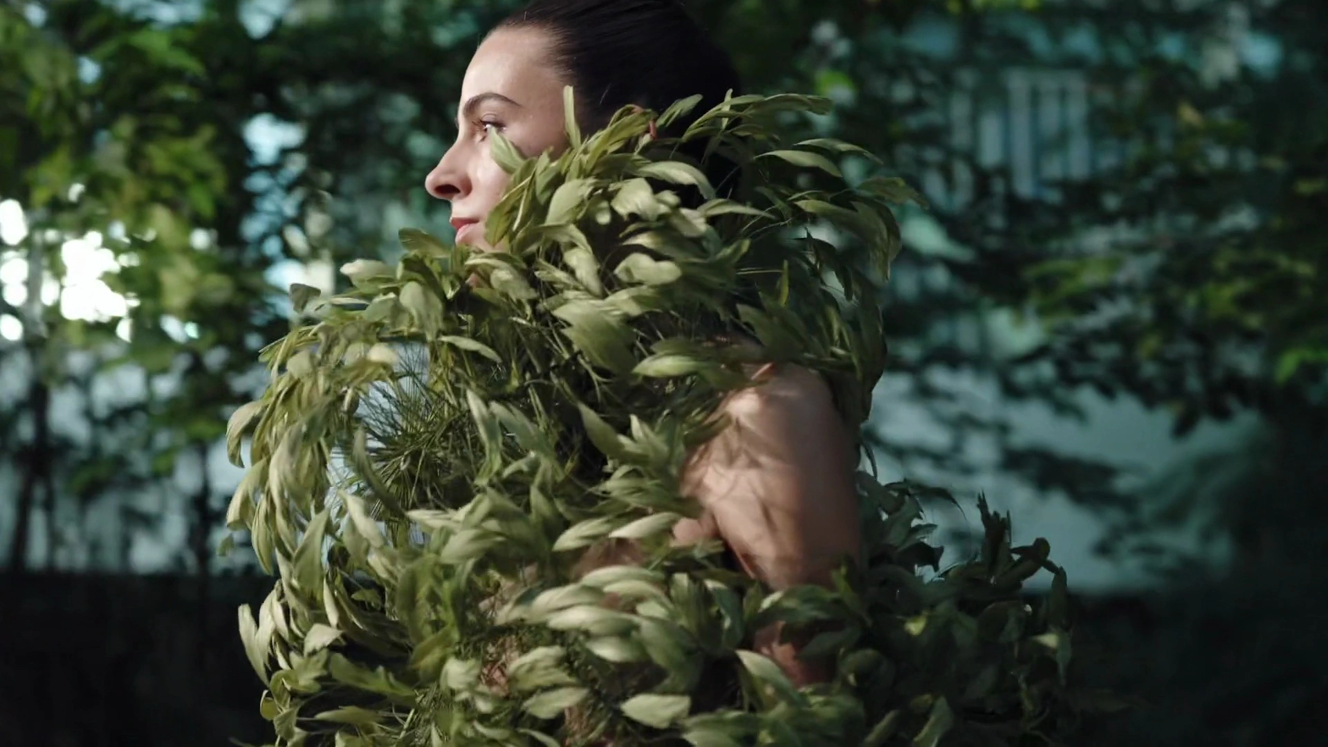 Sculptural foliage silhouette