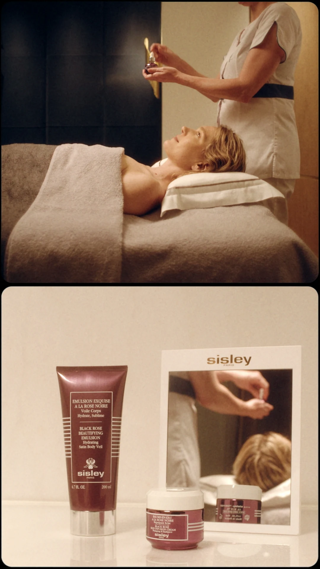 Spa treatment and Sisley skincare