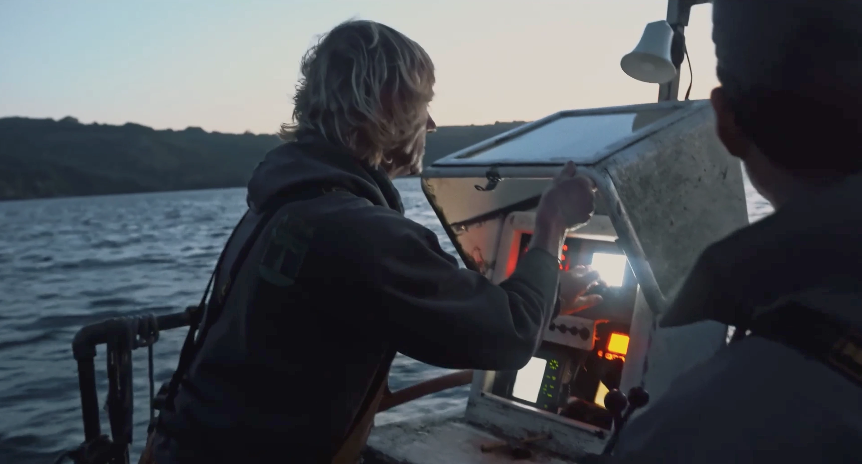 Tanagokoro — Aboard a fishing boat at dusk